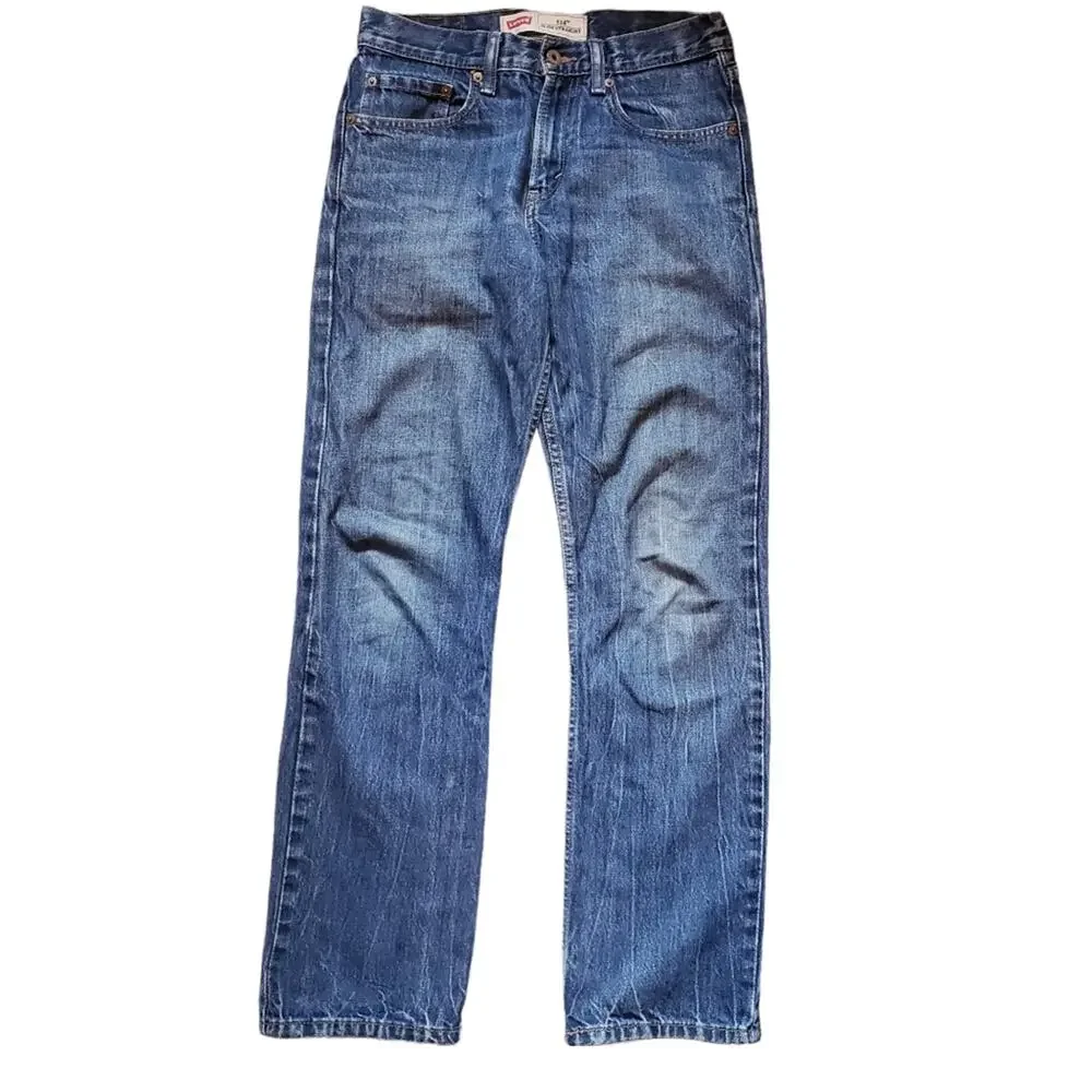 Levi's 514 Slim Straight Medium Wash Denim Jeans Size 18 Reg 29 x‎ 29